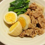 豚肉とゆで卵の煮物